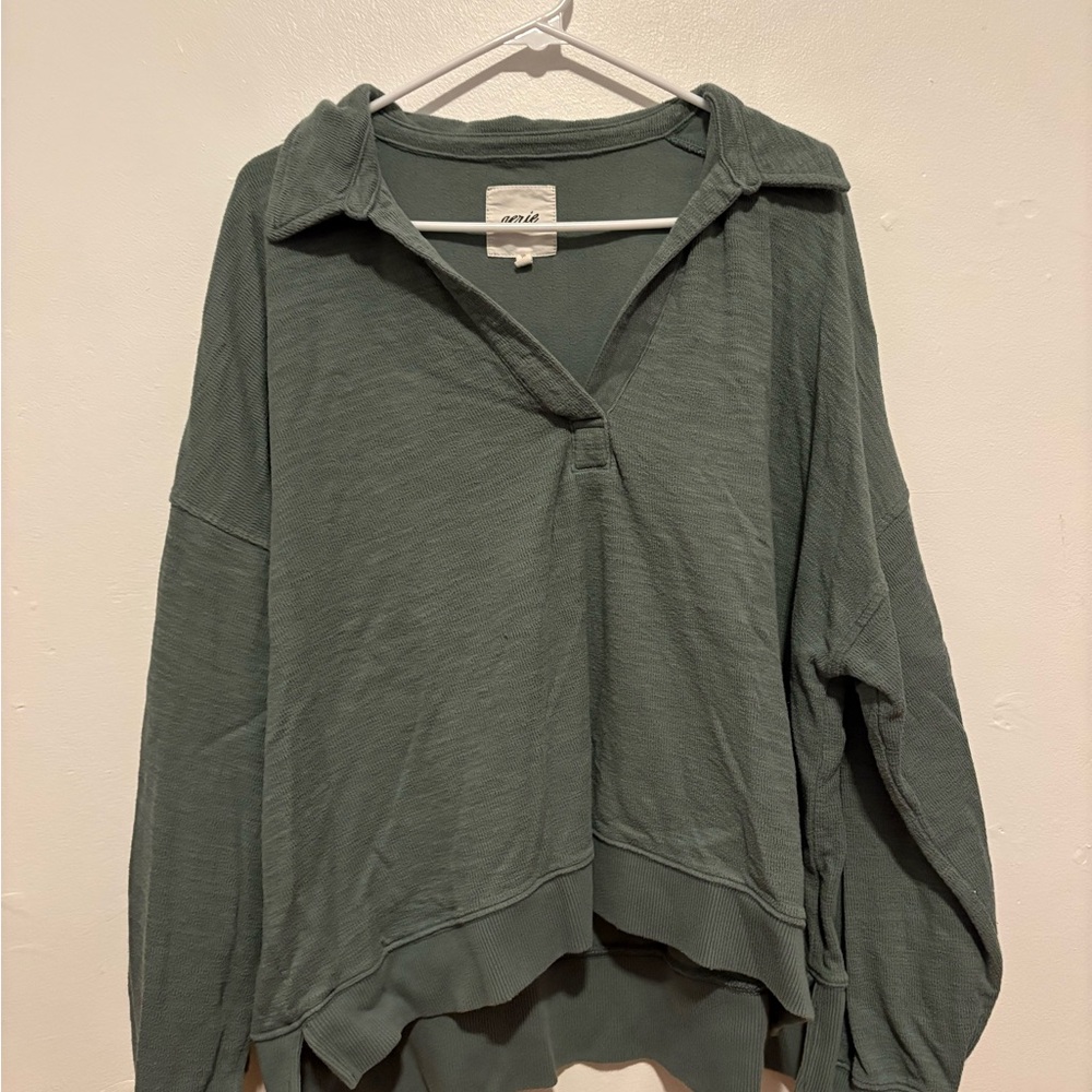 Aerie Dusty Green Pullover Hoodie